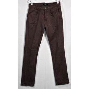 Mavi Marcus Slim Straight Leg Stretch Pants Burgundy 30x32